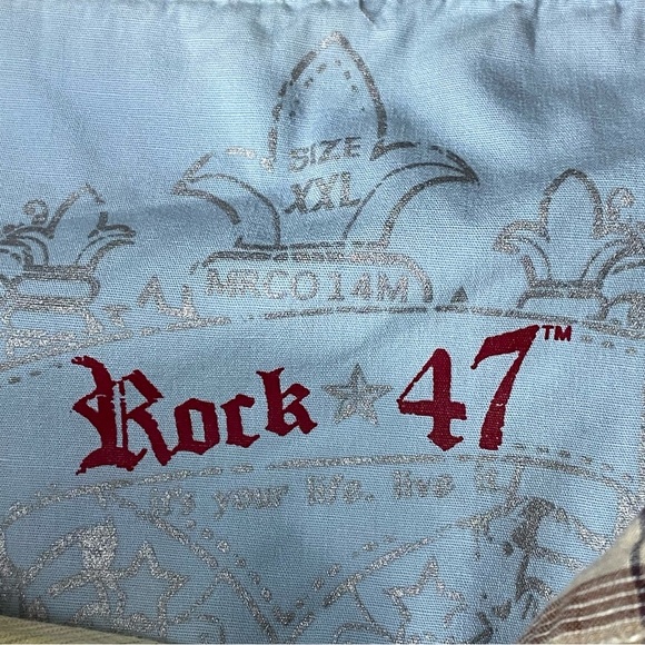 Vintage Wrangler Western Skully Vine Snap Button Shirt Men's 2XL Brown Tan Plaid - Picture 5 of 13